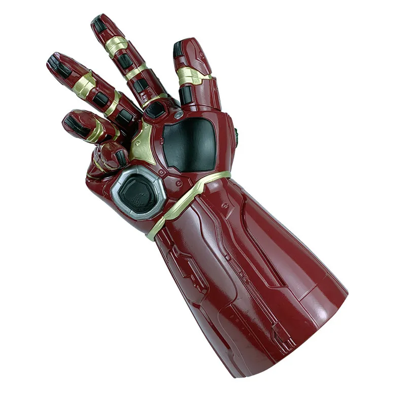 Тип ПВХ светодиодный светильник Мстители Endgame Железный человек Nano Gauntlet Thanos Infinity Gauntlet Armor Халк косплей перчатки реквизит