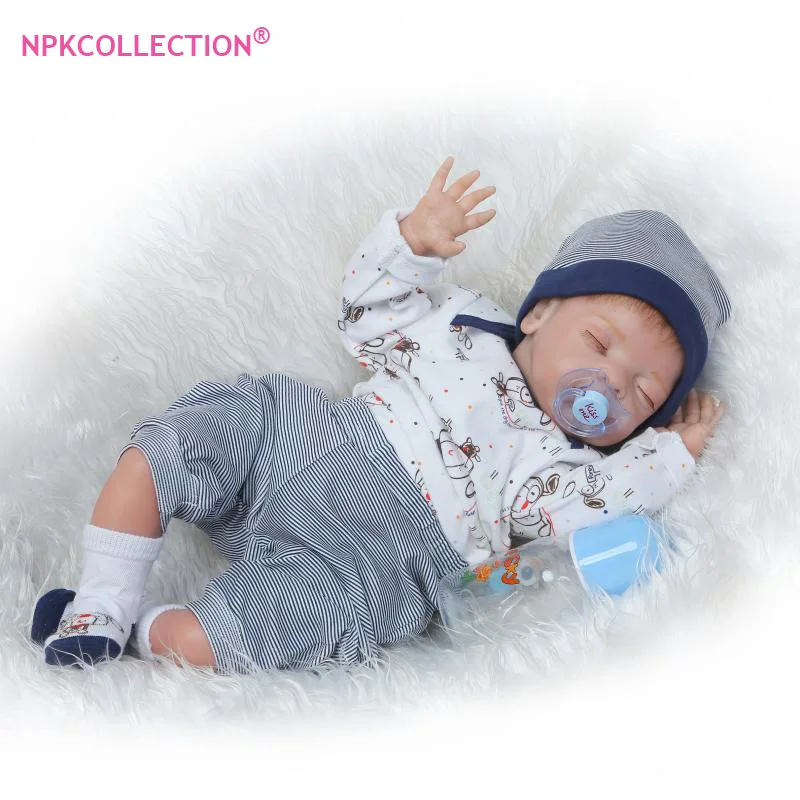 10 Inch Sleeping Baby Girl Full Body Silicone Newborn ...