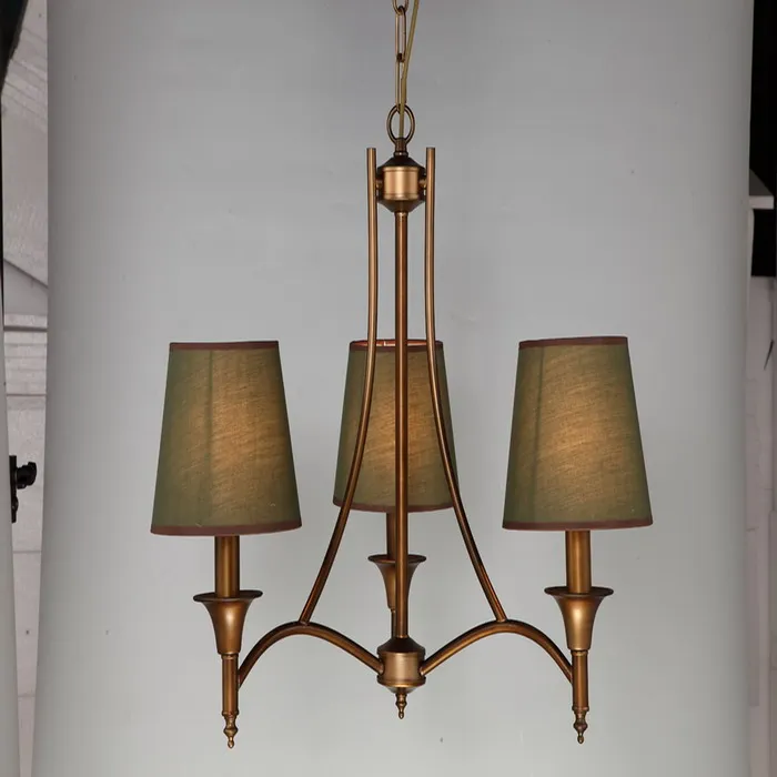 

blue retro simple European Multiple Chandelier country restaurant study room Nordic Lights room ZA