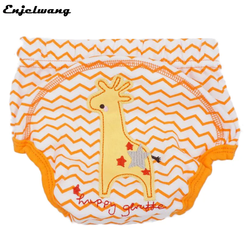 

10pcs/lot 4Layers Cotton Reusable Embroidered Baby Potty Training Pants Infant Child Toilet Learning Trainer Panties Underwear