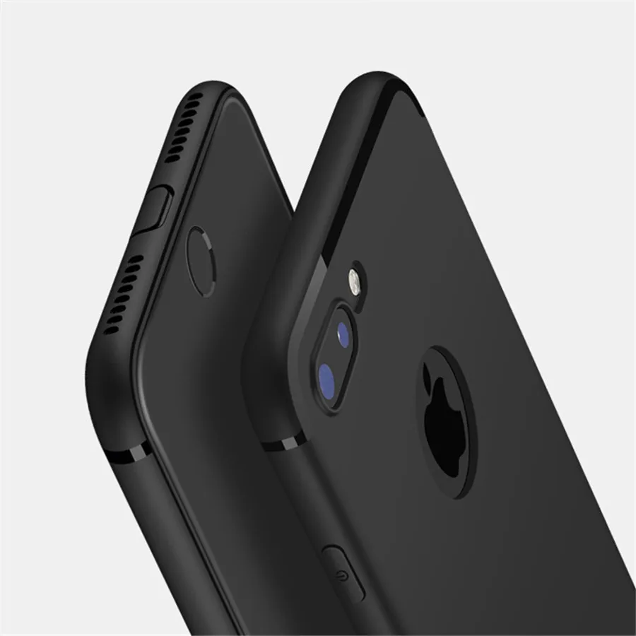 

Luxury Back Matte Soft Silicon Case for iPhone 6 Cases 6s Plus 5 5s Candy Colors Full Cover iPhone 7 Case Plus Phone Cases