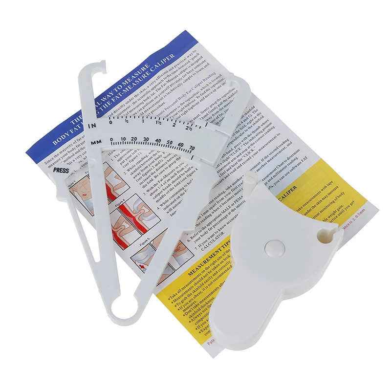 Body Fat Caliper 2Pcs/Set PVC Measure Tape Tester For Lose Weight Body Building Portable Fitness Equipment