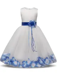 Платье с цветочными лепестками в сказочном стиле для девочек-подростков детское вечернее платье для торжественных случаев платья для