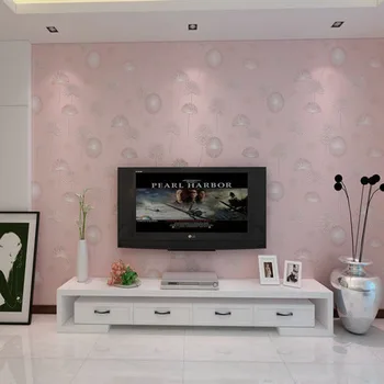 

Wholesale non - woven bedroom bedroom wallpaper living room TV background wallpaper pastoral dandelion modern simple Report