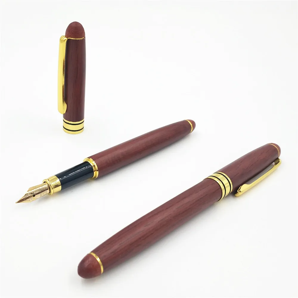 Emoshire Red wood pumping pen red wood pencil case two - piece spot wholesale bulk customization LOGO (12)