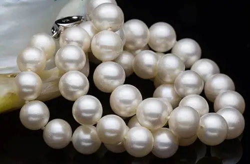 

11-12mm 16",18",20", AAA Akoya White Cultured Pearl Strand Necklace Handmade