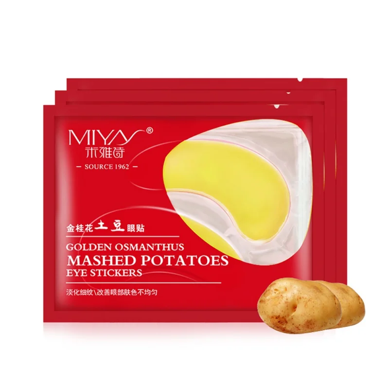 10 PCS Natural Red Bean Collagen Eye Mask + Potato Dark Circle Eye Mask