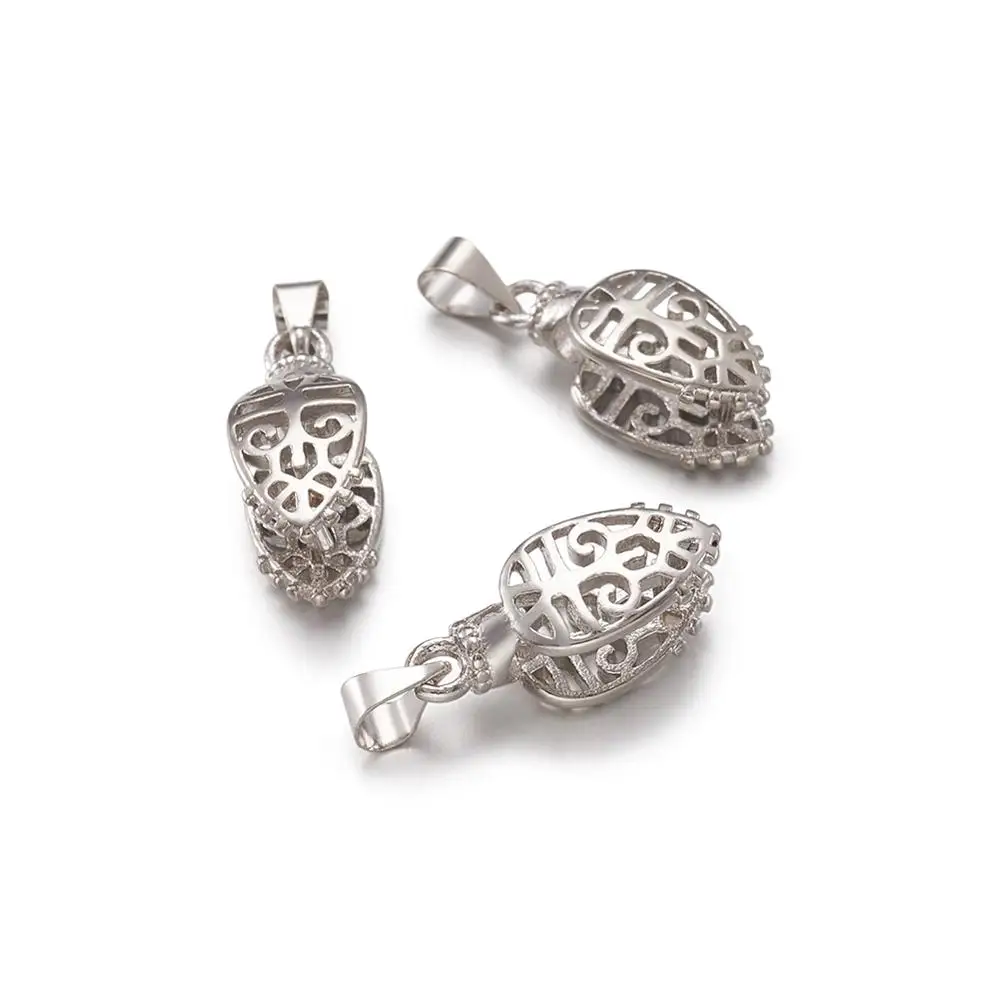 

5pcs 24mm Metal Clasps Brass Ice Pick Pinch Bails Pendants Charms Accessories Jewelry Findings Connectors Pin: 1mm, Hole: 5x4mm