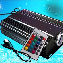 24 клавиши IR 120 Вт RGB светодиодный волоконно-оптический свет двигателя; RGB света двигателя; AC110V/AC220V вход