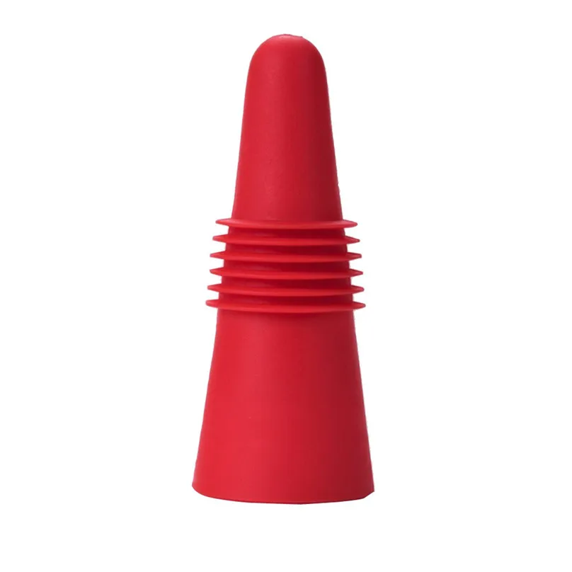 6pcs Silicone Wine Stopper Reusable Wine Bottle Sealer Beverage Bottle Stopper Cork Bottle Plug with Grip Top Tools #3d12 (3)