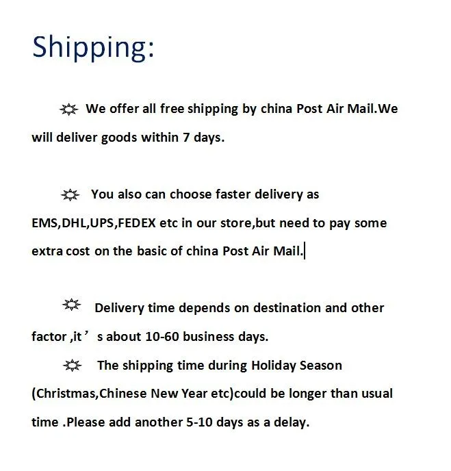 shipping