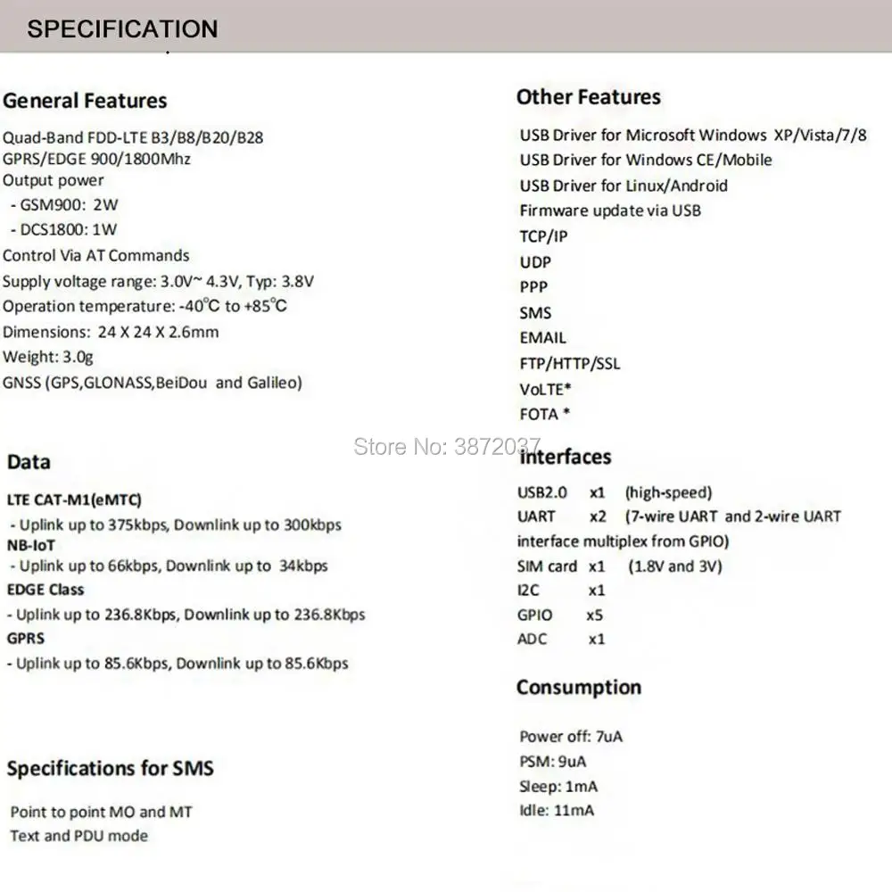FZ3272-sim7000e 4g lte module-5