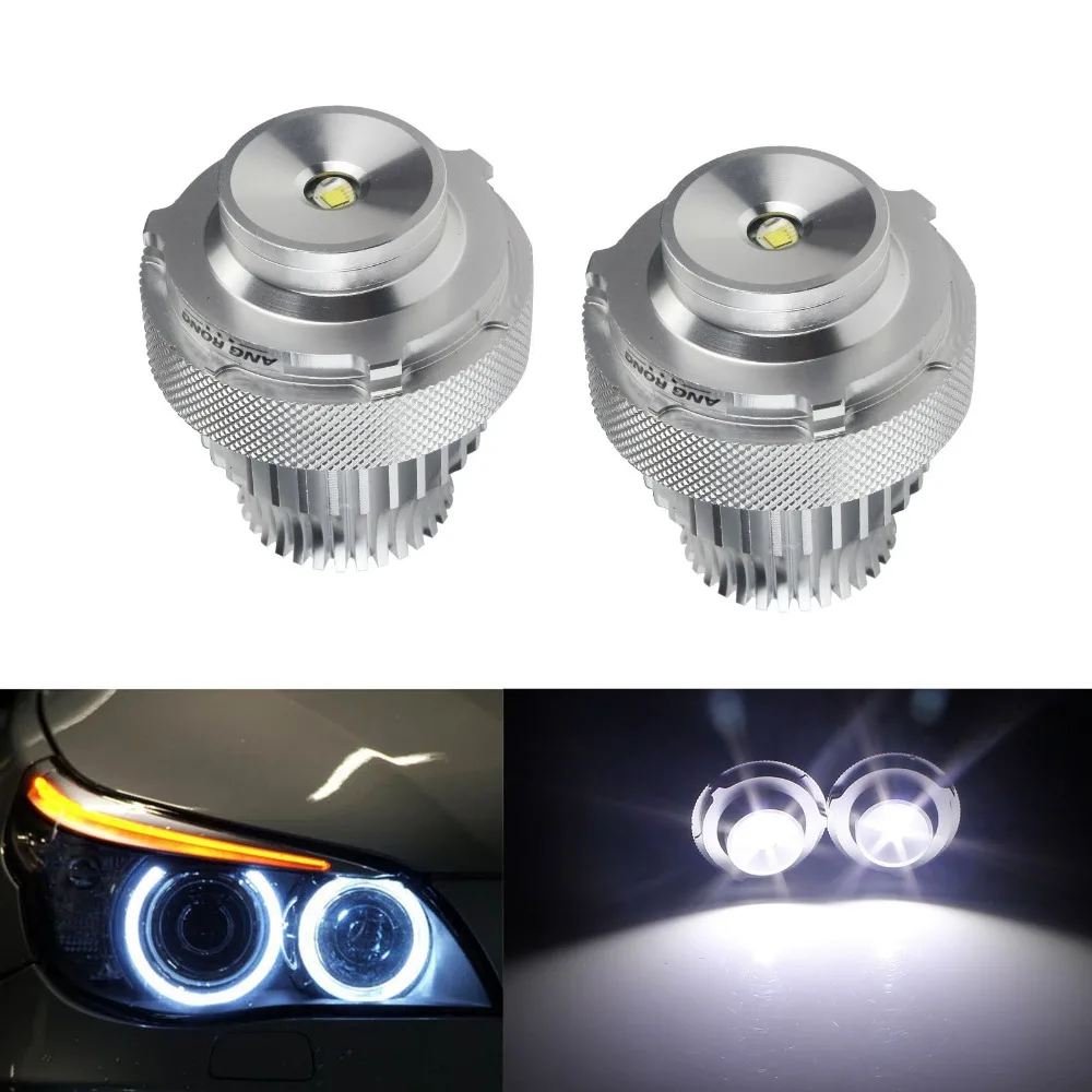 

ANGRONG For BMW 20W LED Angel Eyes Halo Ring Light Bulb 5 Series E60 E61 LCI No Error