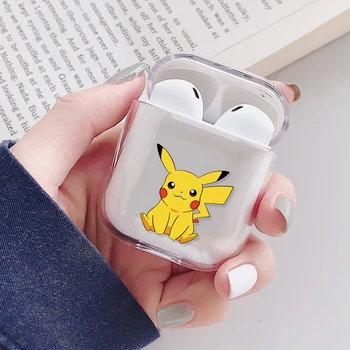 

For Airpods Case Cute Cartoon Transparent Hard Wireless Bluetooth Earphone Case For Apple Air pods Charging Headphone Box