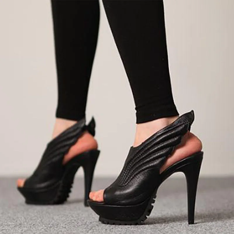 black leather ankle booties with heel