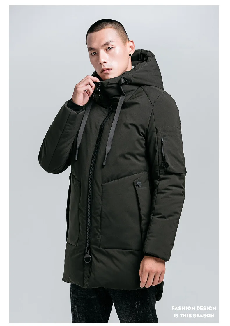 Seenimoe 2019 новые зимние парки человек с капюшоном ветрозащитная зимняя куртка брендовая зимняя куртка утепленная плюс Размеры M-4XL мужское
