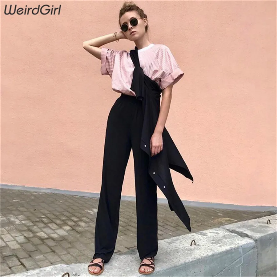 Weirdgirl women wide leg pants casual fashion elegant high waist zipper loose streetwear going out lady office full spring new Weirdgirl women wide leg pants casual fashion elegant high waist zipper loose streetwear going out lady office full spring new