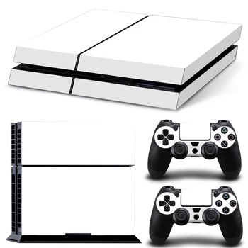 

simple white wonderful design skin wrap for PS4 console and 2 controllers skin sticker decals covers #TN-PS4-3187