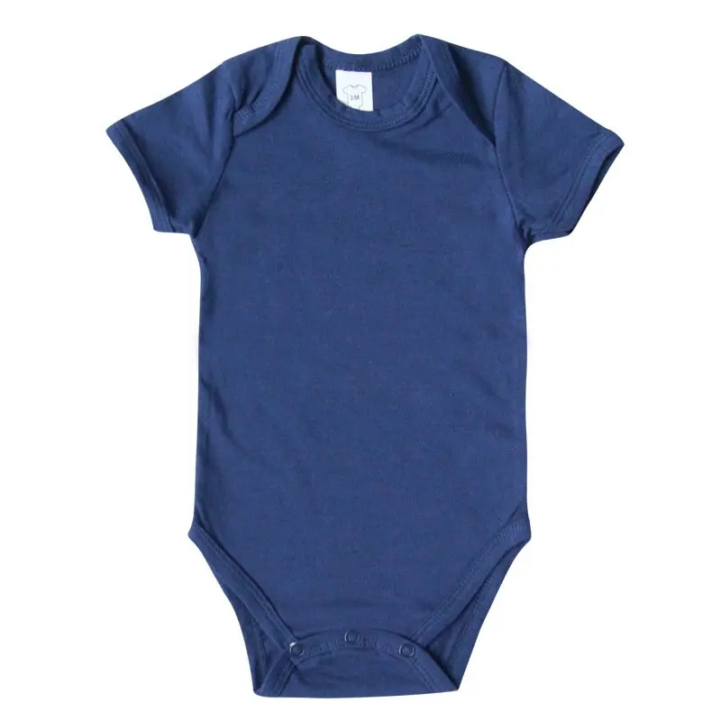 

Baby Boys Girls Soild Short Sleeve Bodysuit 100% Cotton Newborn Girl Clothes
