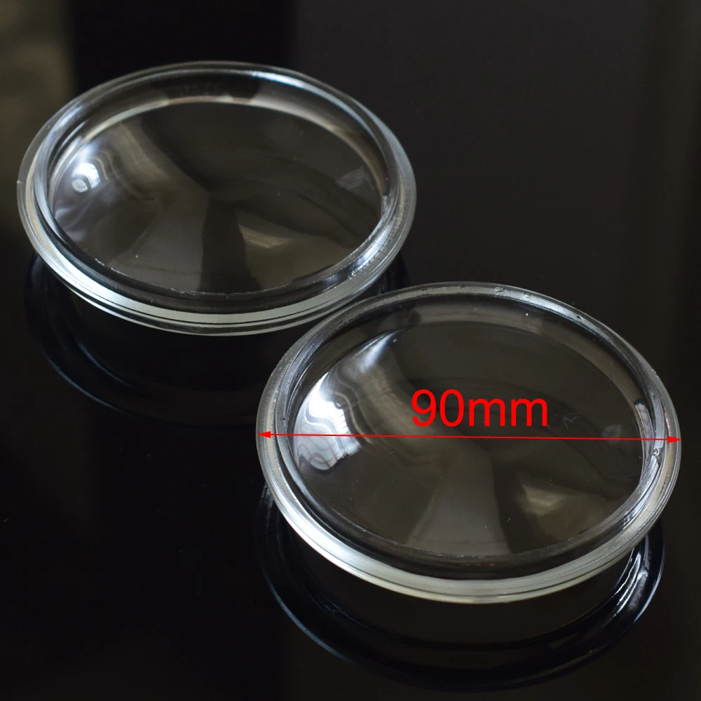 

2pcs/lot Round Diameter 90mm Fog Lights Lamps Anti-fog Glass Tempered Glass For Renault Koleos Grand Scenic Fluence Twingo