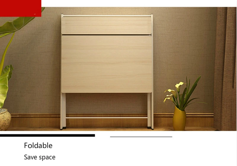 Simple Style Foldable Desk Free Installation Study Table Household Writing Desk Multifunction Offic