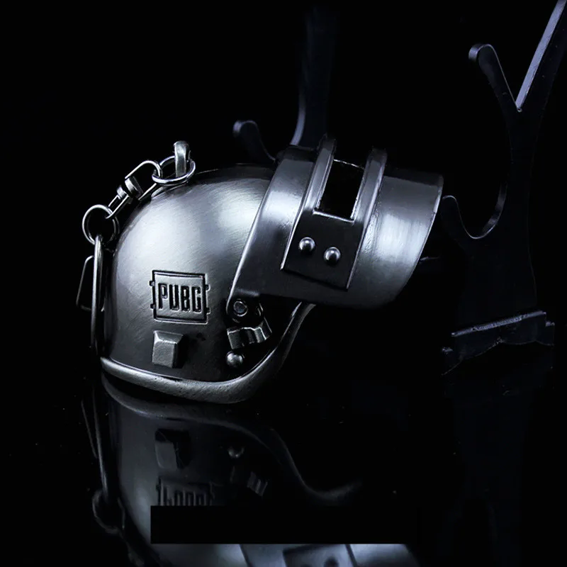 Game Playerunknown's Battlegrounds Cosplay Accessories Level 3 Helmet PUBG Metal Pendant Keychain K