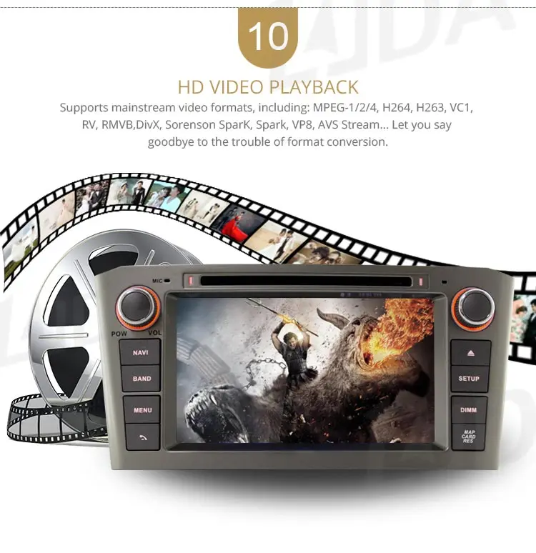 LJDA 2 Din Android 10,0 автомобильный dvd-плеер для Toyota Avensis T25 2003-2008 Wifi gps Радио 2 Гб ram 16 Гб rom четырехъядерный Мультимедийный USB