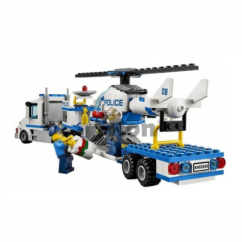 Compatible With Legoe City 60049 410pcs Bela 10422 Urban City Police Force  Helicopter Truck Building Block Toys - Blocks - AliExpress
