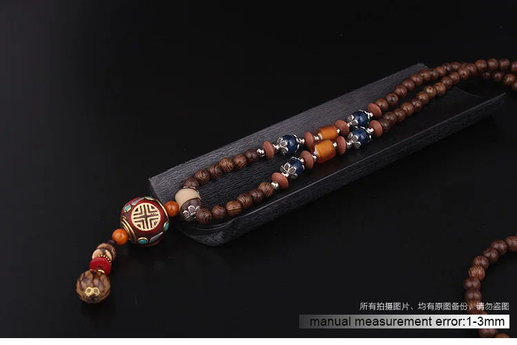 Мода избежать мира вышивка тибетский Будда этническое ювелирное ожерелье Винтажные Ювелирные изделия в непальском стиле ожерелье, ручной работы sanwood кулон ювелирные изделия