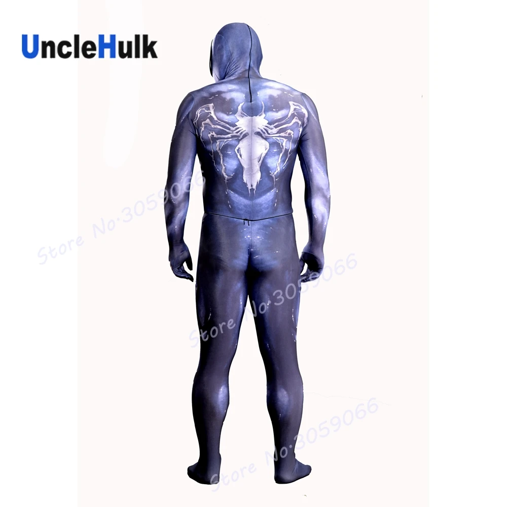 Комбинезон Venom фиолетового и белого цвета Spedex Zentai включает линзы | UncleHulk|zentai
