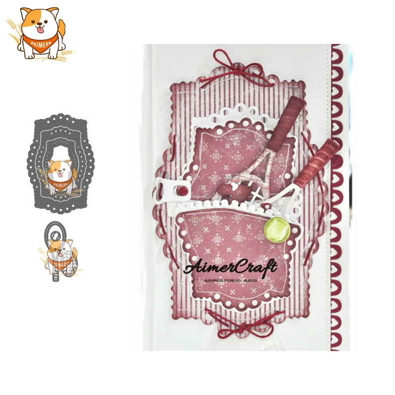 

Tennis Background Metal Cutting Dies Scrapbooking Stencil For DIY Paper Card Decorative Embossing Die Cut Craft Dies New 2019