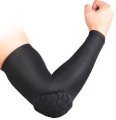 UV Protection Antiskid Compression Running Cycling Arm Sleeve Sports Bike Basketball Long Arm Warmers Golf Elbow Pads Cove - Цвет: Black