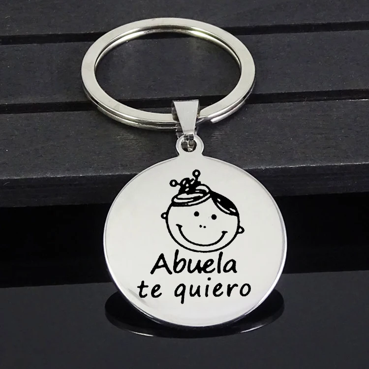 Брелок ABUELA Te quiero llavero популярный брелок из нержавеющей стали с улыбкой ювелирные