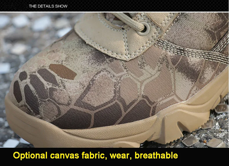 Мужские уличные походные ботинки водонепроницаемые парусиновые ботинки на шнуровке в стиле милитари мужские ботинки для походов, альпинизма