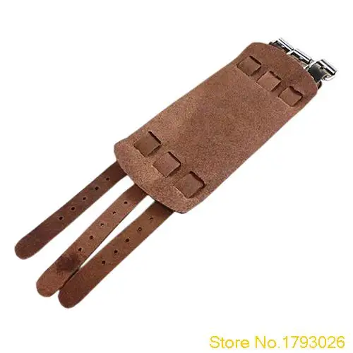 Punk New 2 Layer font b Belt b font Men Genuine Cow Leather Rock Bracelet 3