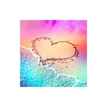 Полный квадратный алмаз алмазная живопись 5D «сделай сам» фото на заказ Любовь пляж вышивка крестиком Алмазная мозаика домашний декор WZ