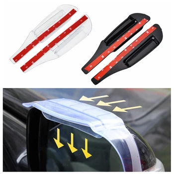 

LUNASBORE Car Rearview Mirror Rain Blades car back mirror eyebrow rain cover for ford focus 2 3 Hyundai solaris Mazda 2 3 6 CX-5