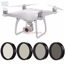 Нейтральной плотности ND2 + ND4 + ND8 + ND16 фильтр объектива Комплект для DJI Phantom 3 advanced/Стандартный/ Professional/SE/4 Аксессуары