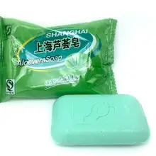 Шанхай серы алоэ вера и отбеливающих увлажняющий, питательный травянисто-зуд стерилизации антибактериальные очищающее мыло M34