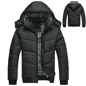 

2020 New Fashion Hooded Black Autumn Winter Jacket Men Warm Coat Parka Men