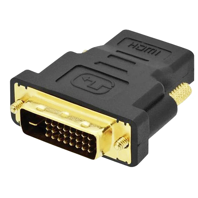 DVI к hdmi адаптер конвертер DVI 24+ 1 папа к HDMI Женский позолоченный и высокое качество