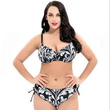 Plus Size 8XL Sexy Bikini Swimwear Women Push Up Bikini Set Swimsuit Femme Biquini Large Size Bikini Beach Wear Bathing Suit large size swimwear two pieces sexy women print bikini set push up swimwear plus size mid waist beach wear swimsuit