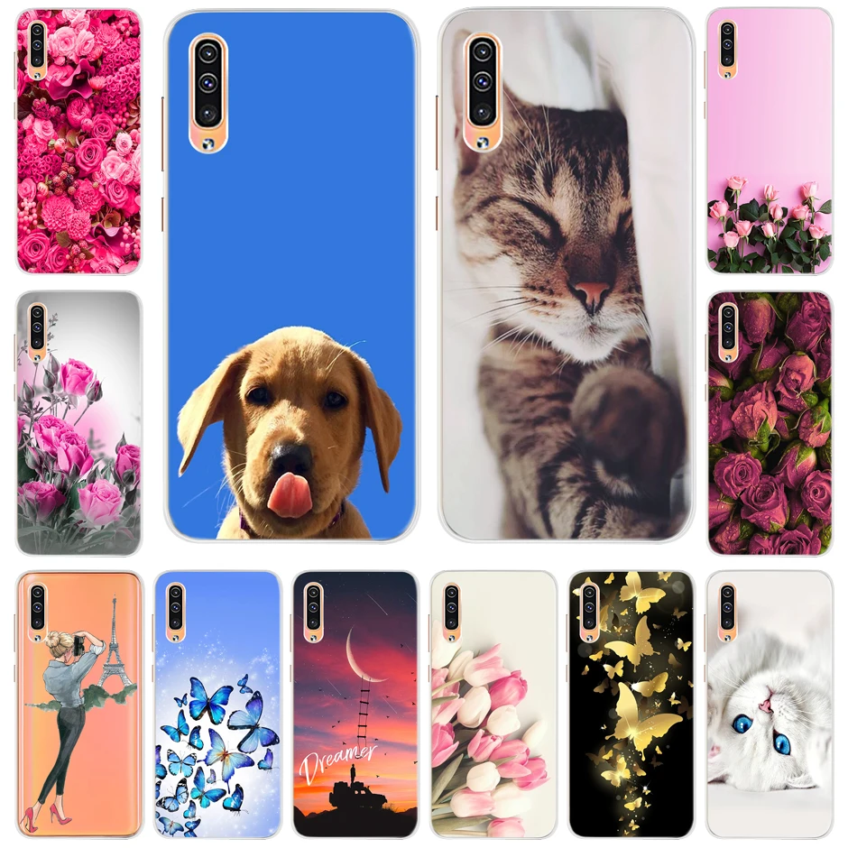 

For Samsung Galaxy A70 A 70 Case Cute Cat Cartoon Fashion Soft Silicone Back Cover Phone Case For Samsung A70 2019 A705F SM-A705