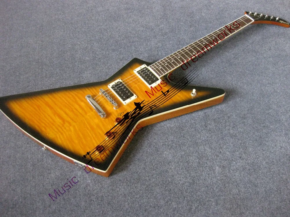 

China firehawk OEM Guita electric guitar Wholesale Newest Explorer electric guitar High quality EMS free shipping