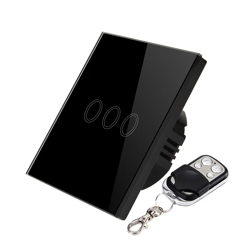 3 Gang Remote Control Wall Light Switch 3