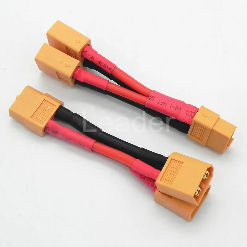 5pcs Xt60 Parallel Battery Connectors Adaptor Cable Extension YSplitter