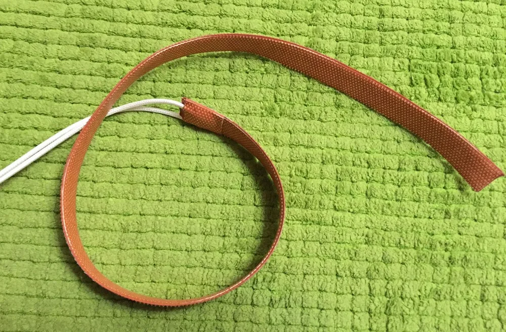 

15mm X 1600mm 250W 24V Diesel Truck Injection Line Heater , Silicone Pipe Tube Heating Belt