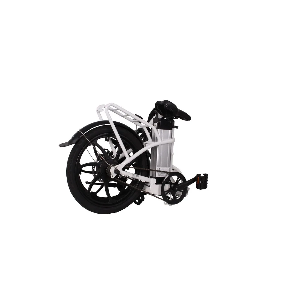 Discount 20inch folding electric bike with display and suspension electric bicycle with pedal+lithium battery for two person disc brake 15