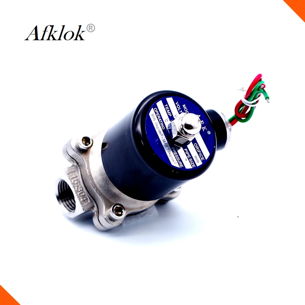 Высокотемпературный 3/4 &quotдюймовый Соленоидный клапан 24v нержавеющая сталь