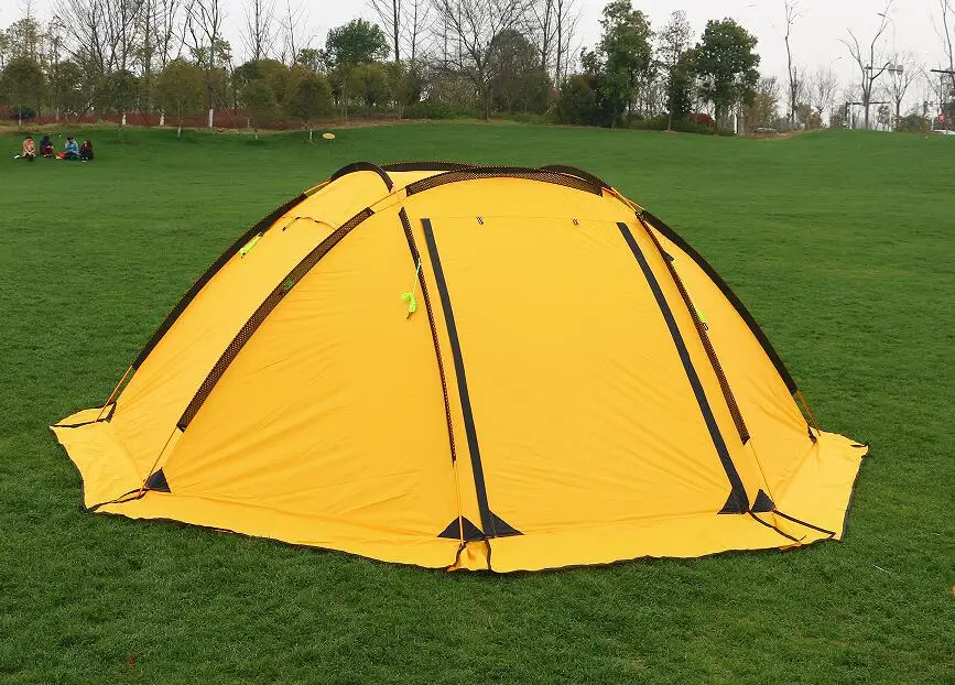 Hillman 3 4 person big space aluminum poles 210T waterproof ultralight